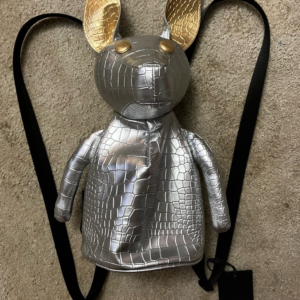 Kendall & Kylie Silver and Gold Backpack